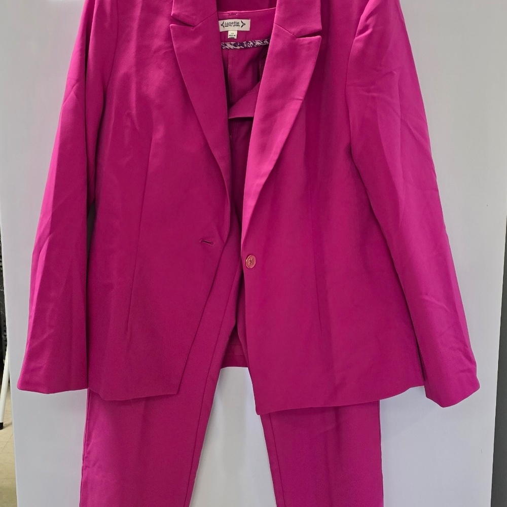 Hot pink pant suit size 14